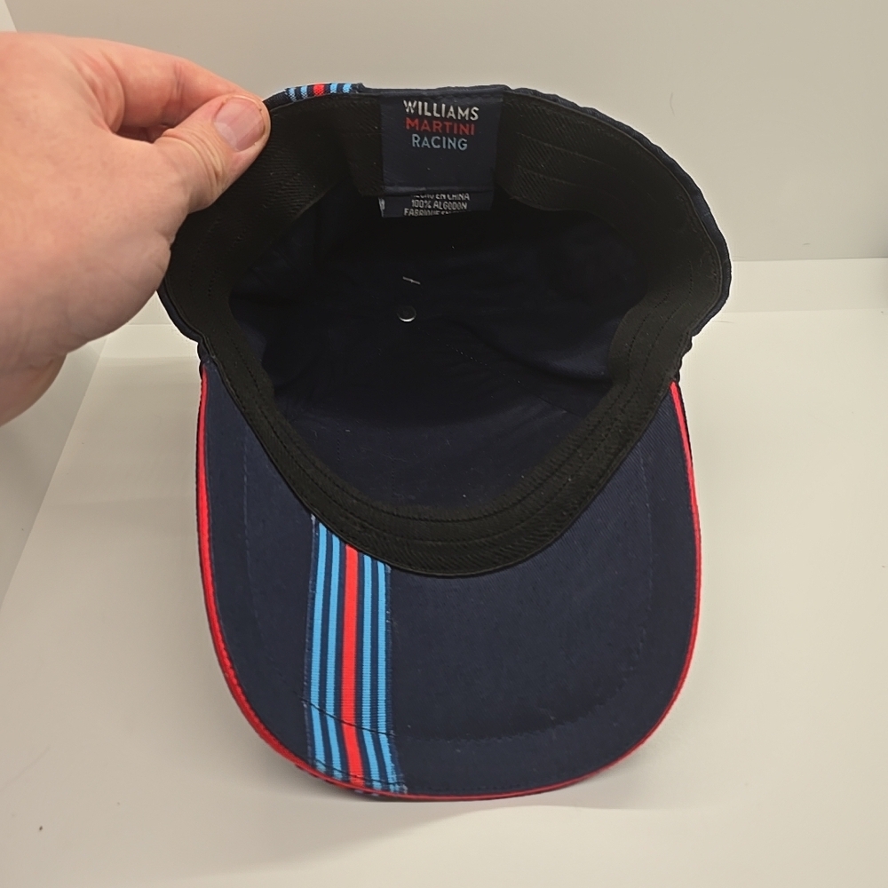 Navy & White Stripe Baseball Cap - Picture 5 of 5